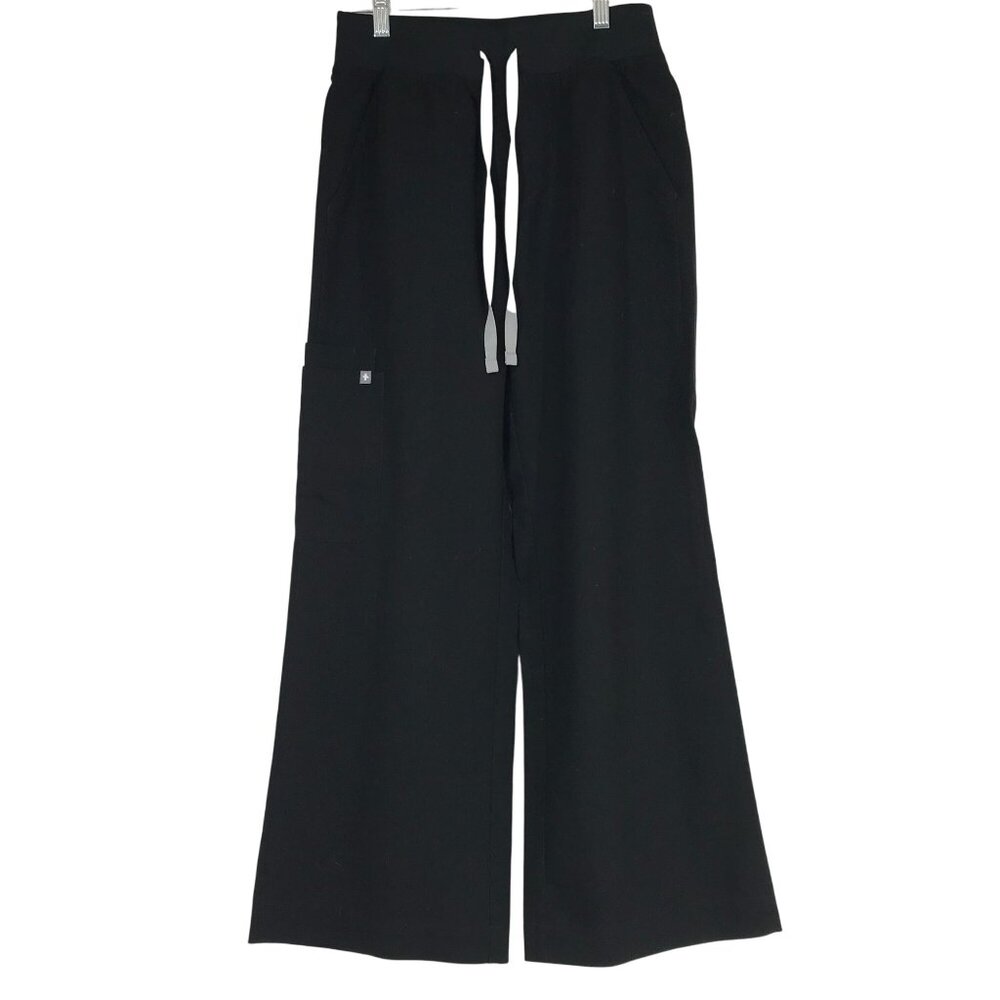 Figs Black Wide-Leg Pants